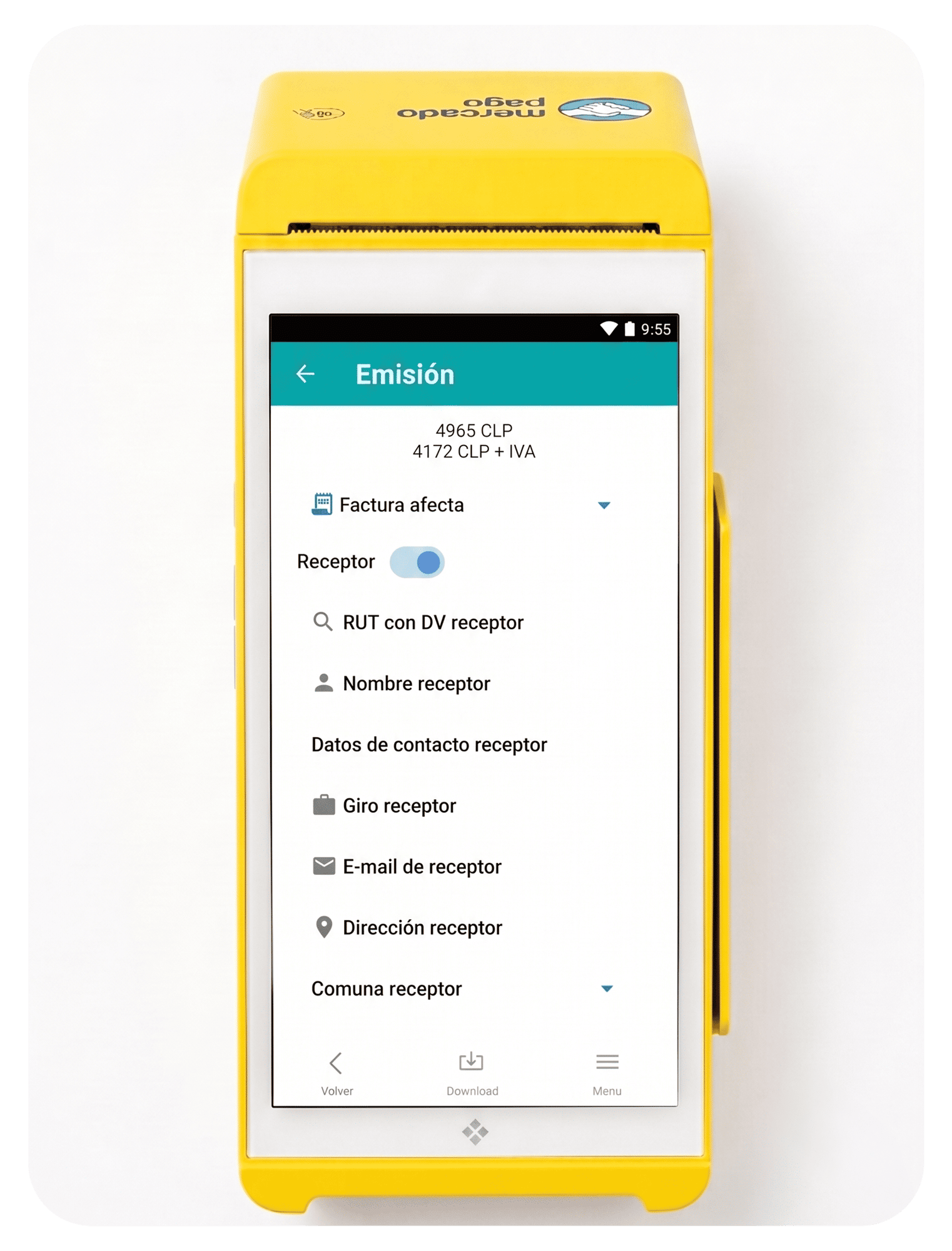 Emitir facturas desde el Point Smart 2 de Mercado Pago